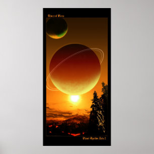Póster Rios da chama - Zeta 2 do épsilon do planeta