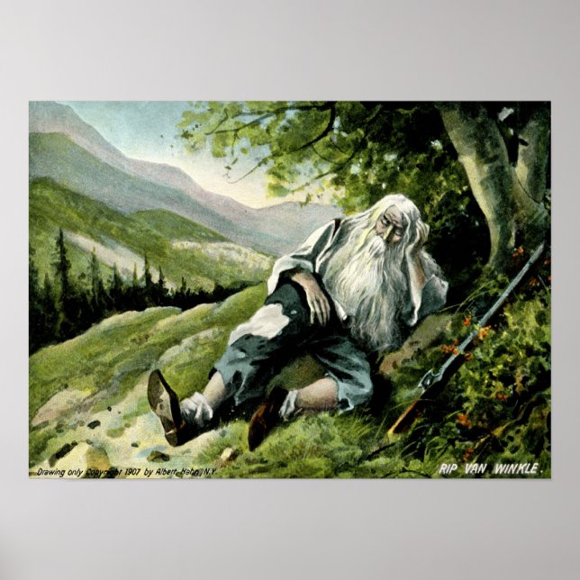 Póster Rip Van Winkle 1907 Vintage (Frente)