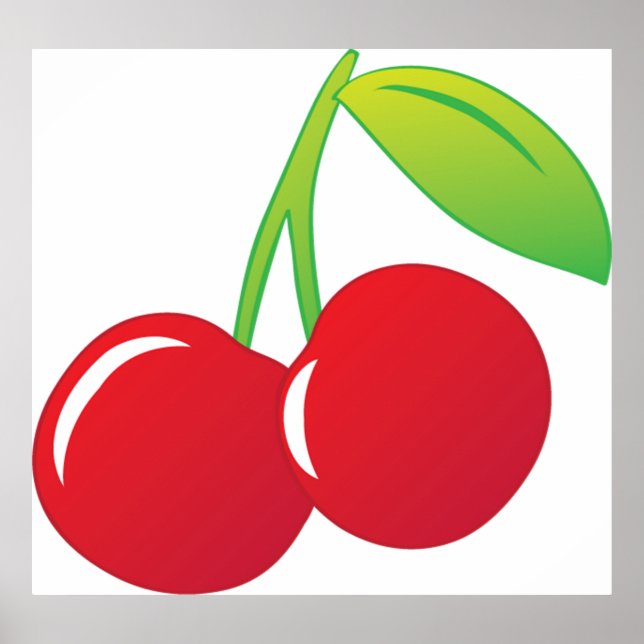 Poster Ripe Bright Red Cherries (Frente)