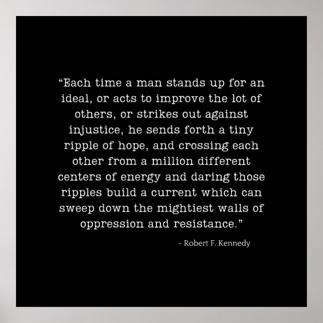 Poster Ripple de Esperança RFK (Frente)