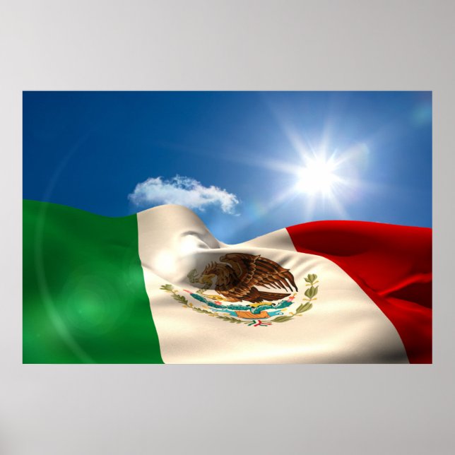 Póster Rippling de Sinalizador do México Gerado Digitalme (Frente)