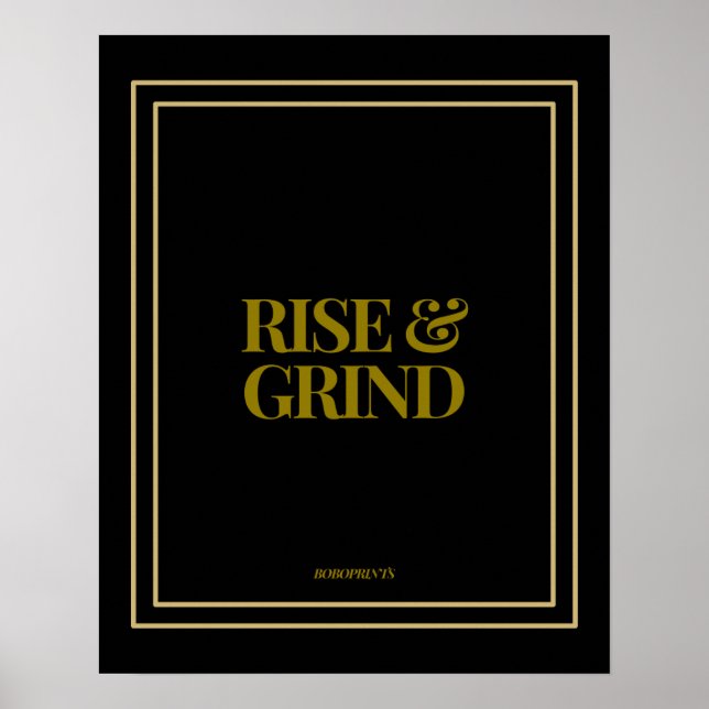 Poster Rise & Grind (Frente)
