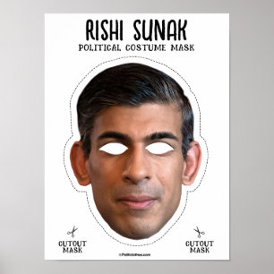 Poster Rishi Sunak Costume Mask