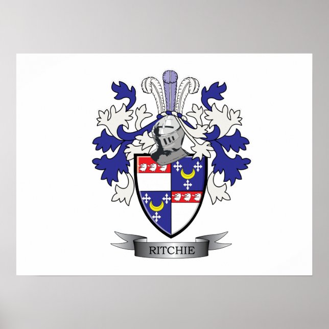 Póster Ritchie Family Crest Casaco de Armas (Frente)