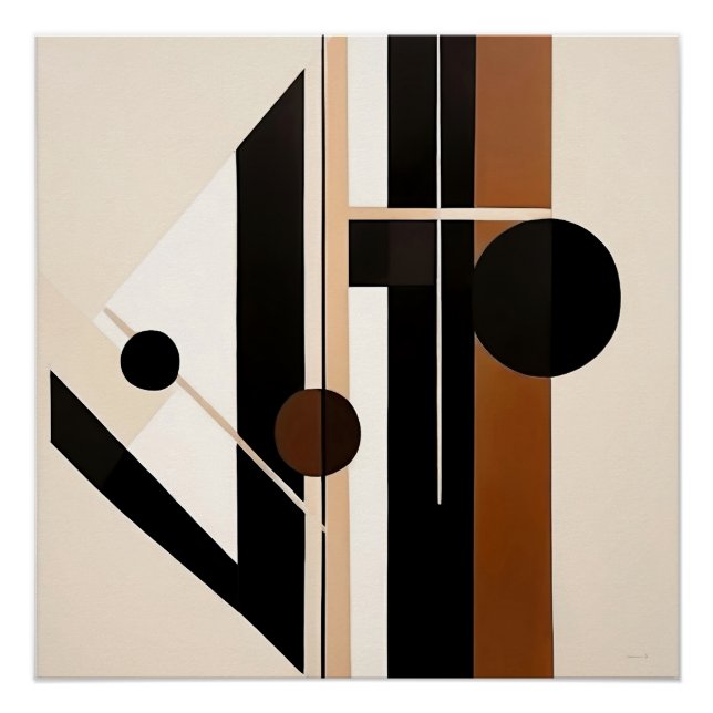 Póster Ritmo Abstrato (Frente)