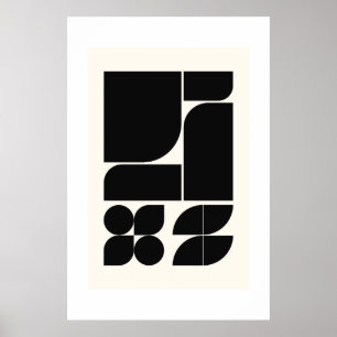 Poster Ritmo Estruturado : Arte Geométrica de Parede do M