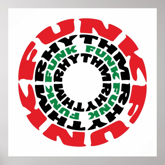 Poster Ritmo Funk Funk Rhythm (Frente)