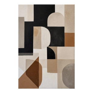 Póster Ritmo Geométrico Sutil