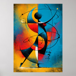 Poster Ritmo Orbital – Geométrico Abstrato Moderno