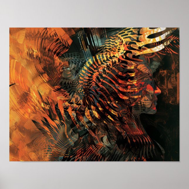 Poster Ritmos Tribais: A Dança dos Algoritmos (Frente)