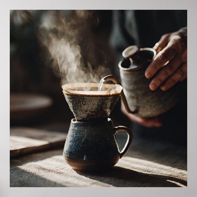 Poster Ritual de Derramamento com Revestimento Escuro (Frente)