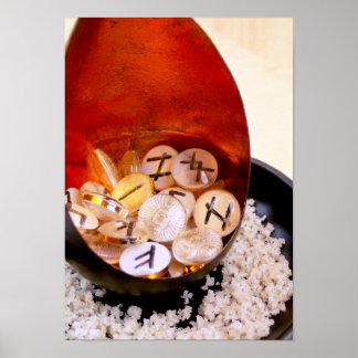 Poster Rituel de purification - Runes divinatoires