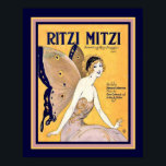 Poster "Ritzi Mitzi" Art Deco Sheet Cobrir 16 x 20<br><div class="desc">Cobrir de Música "Ritzi Mitzi",  Folha de Arte em Bonito,  Disponível em outros tamanhos.</div>
