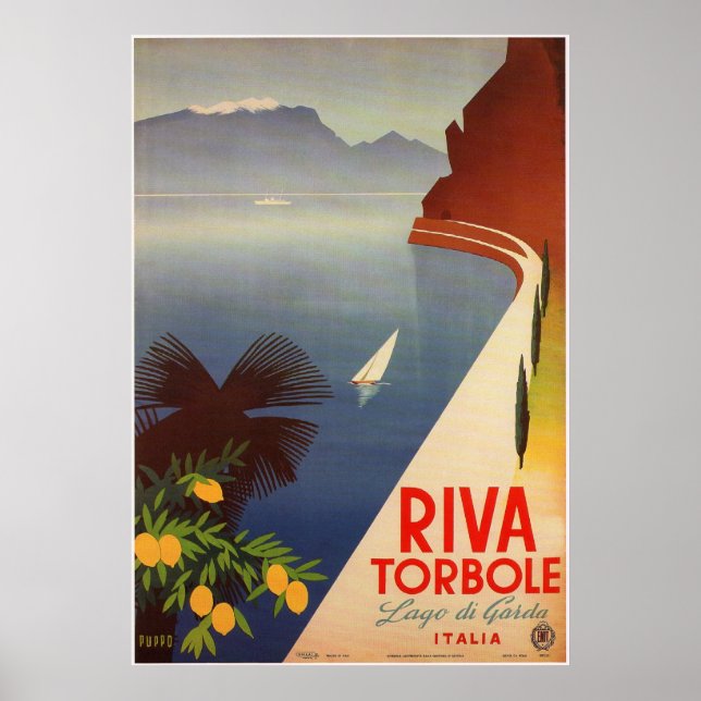 Poster Riva Torbole, Lago di Garda (Frente)