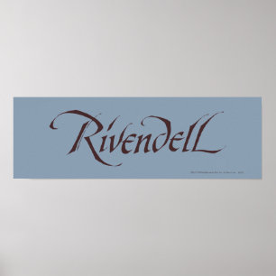 Póster Rivendell Name Solid
