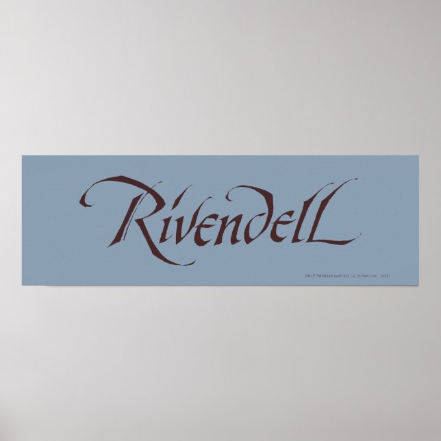 Póster Rivendell Name Solid (Frente)