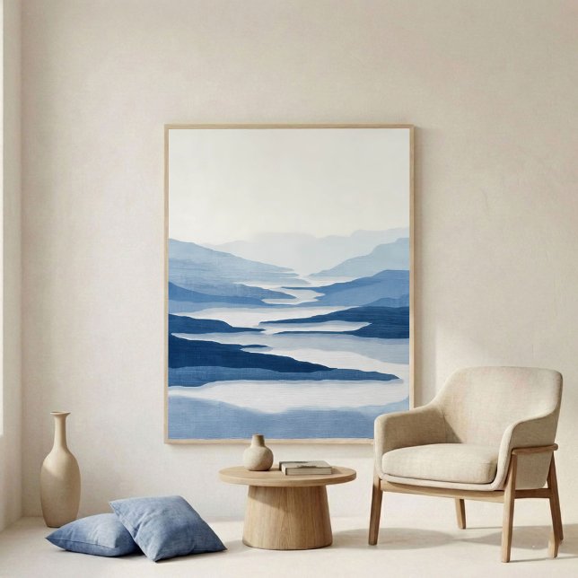 Poster River Valley Abstract Wall Art (Criador carregado)