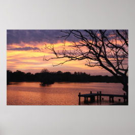 Póster Riverhills Sunset