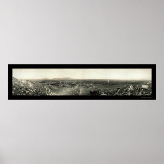 Póster Riverside CA Panorama Foto 1907 (Frente)
