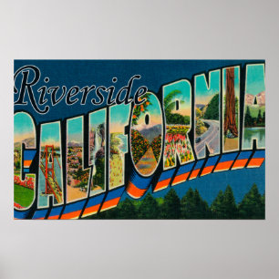 Póster Riverside, Califórnia - Cenas de Letras Grandes