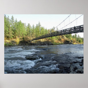 PÓSTER RIVERSIDE STATE PARK CCC BRIDGE - SPOKANE WA