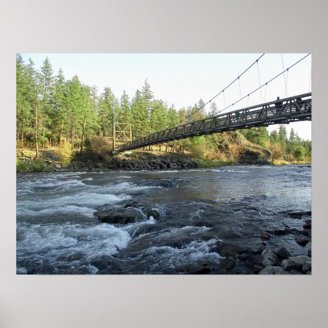PÓSTER RIVERSIDE STATE PARK CCC BRIDGE - SPOKANE WA (Frente)
