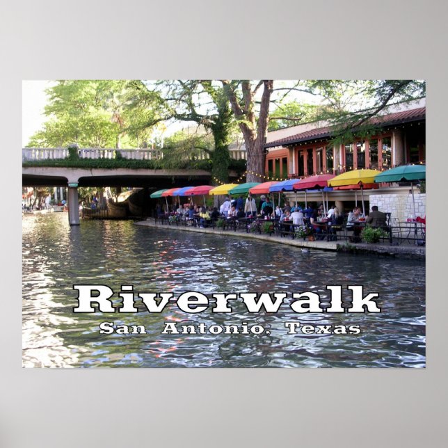 Póster Riverwalk, San Antonio, Texas (Frente)