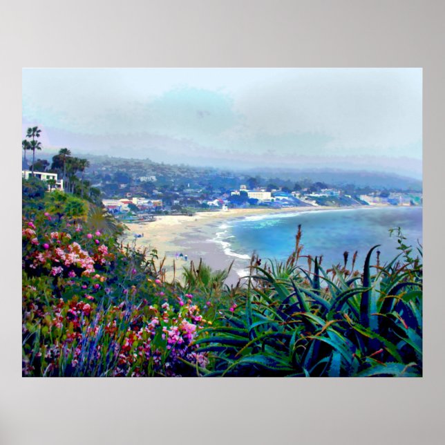 Póster Riviera da Califórnia em Laguna Beach (Frente)