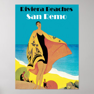 Póster Riviera encalha o ~ San Remo