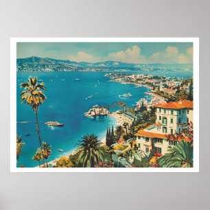 Poster Riviera Francesa, França Art Déco