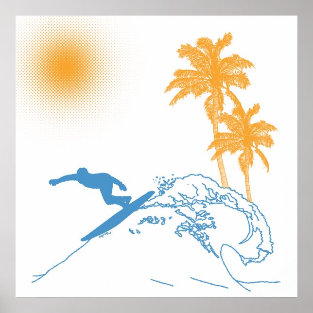 Póster Riyah-Li Design Surfer (Frente)