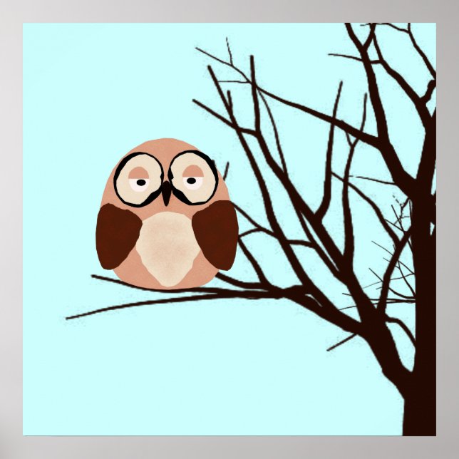 Póster Riyah-Li Design Winter Owl (Frente)