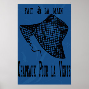 Poster Riyah-Li projeta chapéus para a venda