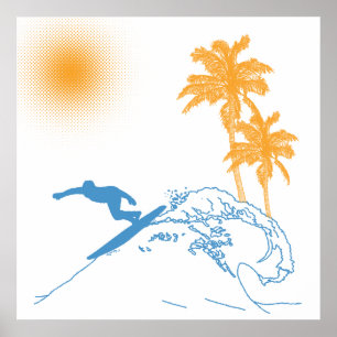 Póster Riyah-Li projeta o surfista