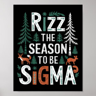 Poster Rizz: A Época De Sigma É Engraçado Dizendo Natal