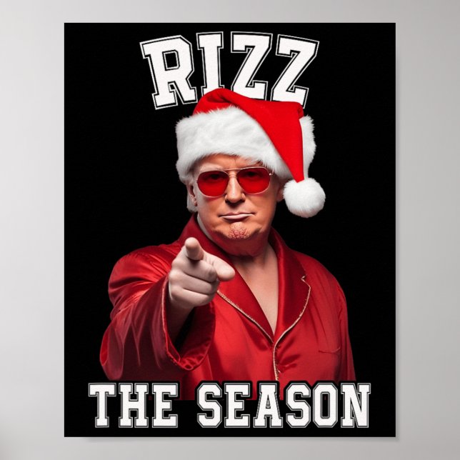 Poster Rizz A Época Engraçada Papais noeis De Natal De Tr (Frente)