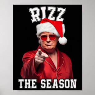 Poster Rizz A Época Engraçada Papais noeis De Natal De Tr