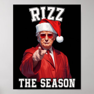 Poster Rizz A Época Engraçada Papais noeis De Natal De Tr