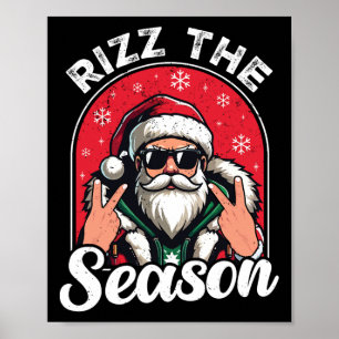 Poster Rizz A Temporada Piada Divertida Papai Noel Rizzma