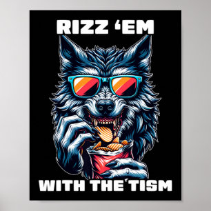 Poster Rizz Em Com O Tism Consciência Do Autismo Meme Eng
