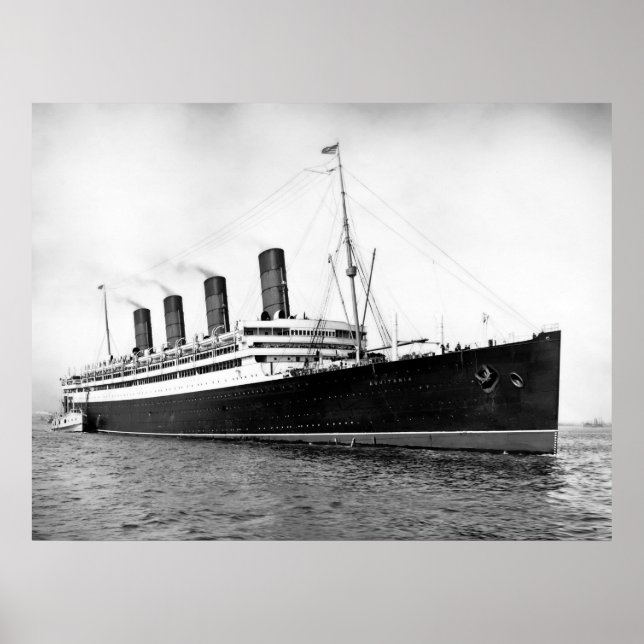 Poster RMS Aquitania (Frente)