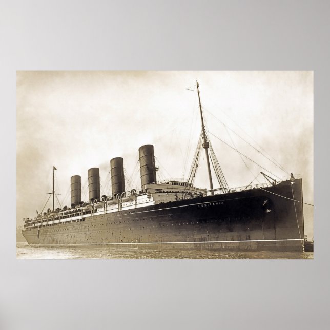 Póster RMS Lusitania (Frente)