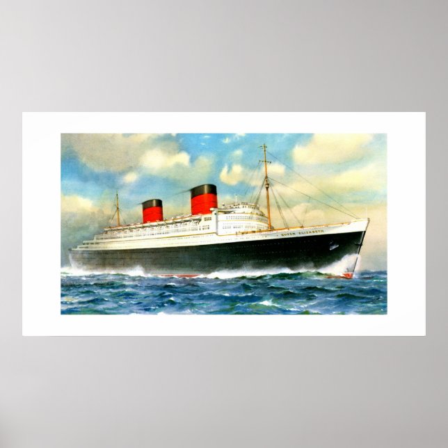 Poster RMS Queen Elizabeth (Frente)