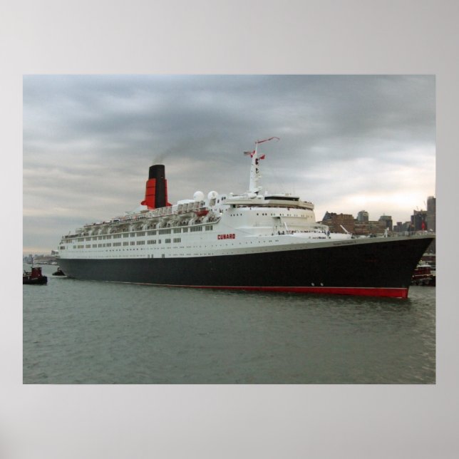 Póster RMS Queen Elizabeth 2 (Frente)