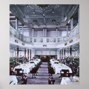 Poster RMS Titanic Grand Dining Room Luxury