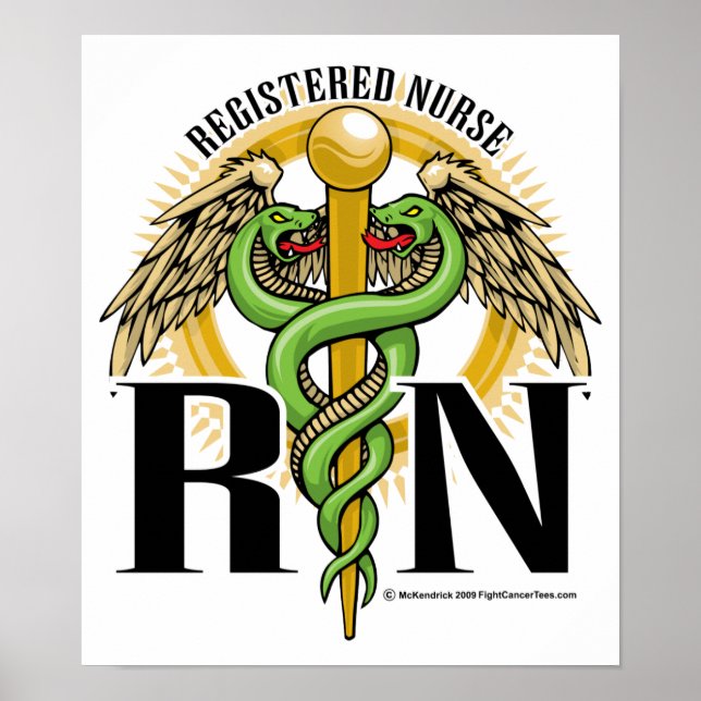 Póster RN Caduceus Green (Frente)
