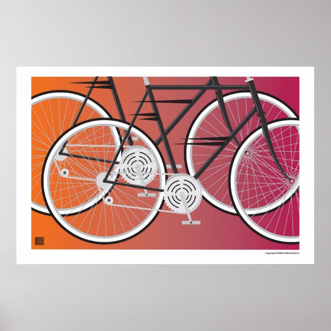 Poster Road Bikes-Impressão (Frente)