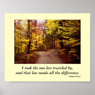 Poster Road Not Takimpressão