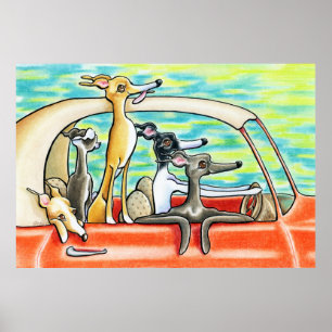 Póster Road Trip by Andie