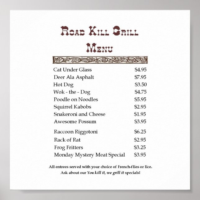 Poster Roadkill (Frente)